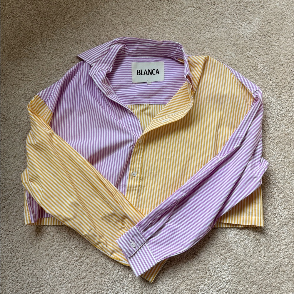 Blanca cropped button down